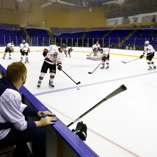 我喜欢看冰球，因为我也打冰球。