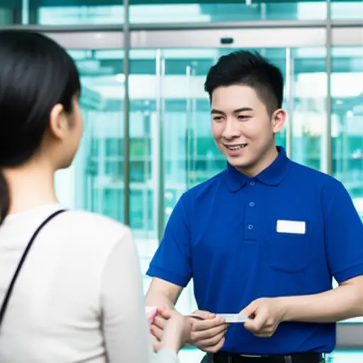 保安在允许我进入大楼前检查了我的证件。