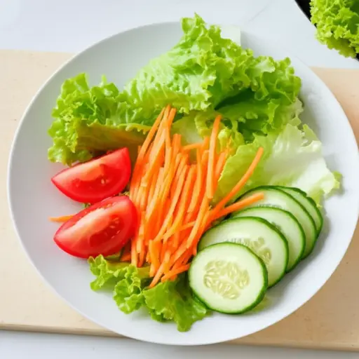 有些人喜欢在沙拉里放生蔬菜。