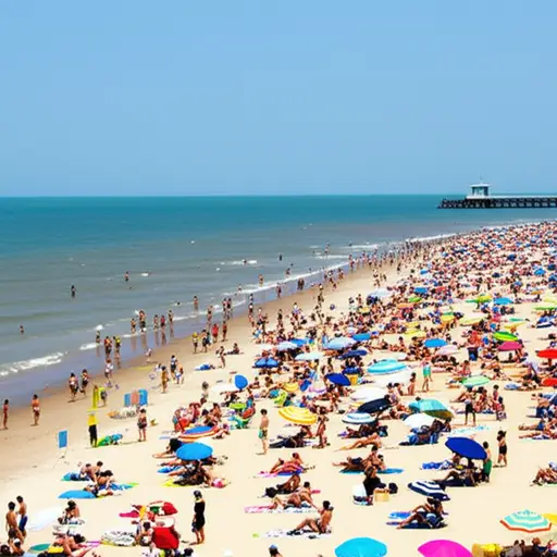 我被警告不要去海岸，因为人太多了。