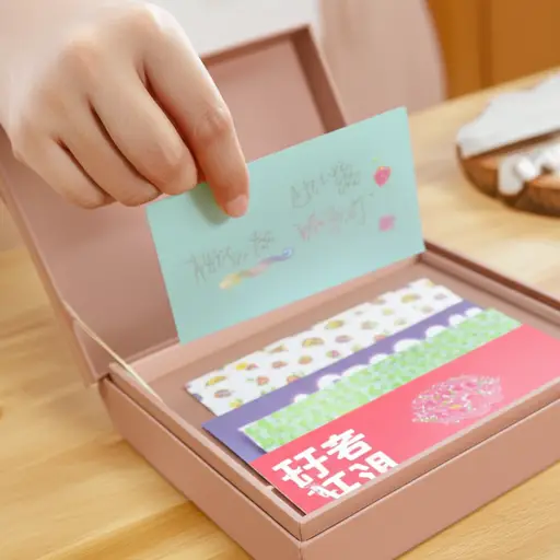 从盒子里挑一张卡片寄给你姐姐。