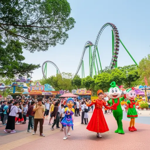 游乐设施和表演是主题公园的主要吸引点。