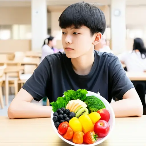 他在大学时决定成为素食者。