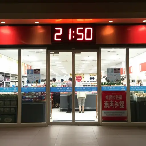 这家超市营业到晚上十点。