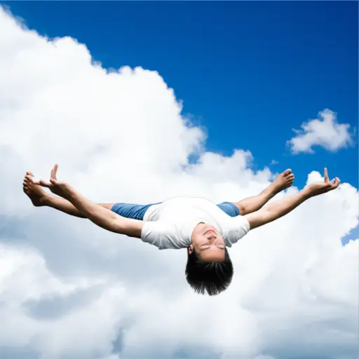 我经常梦见飞行。