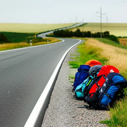 我们每几公里就停下来休息一下。