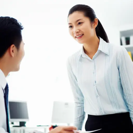 她礼貌地询问了项目的延误情况。