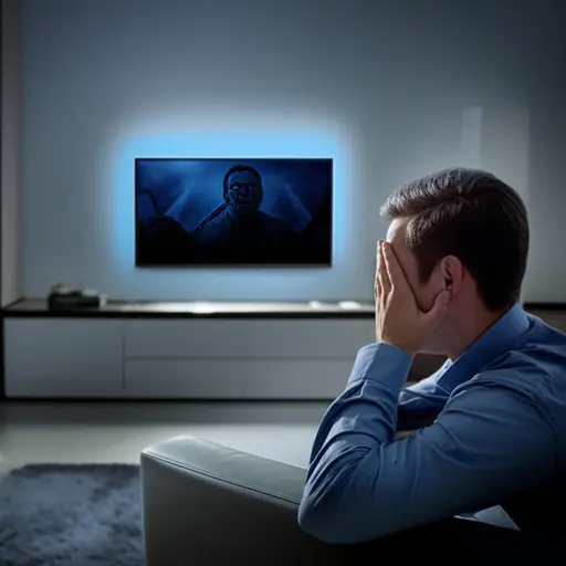 那部恐怖电影对我来说太吓人了。