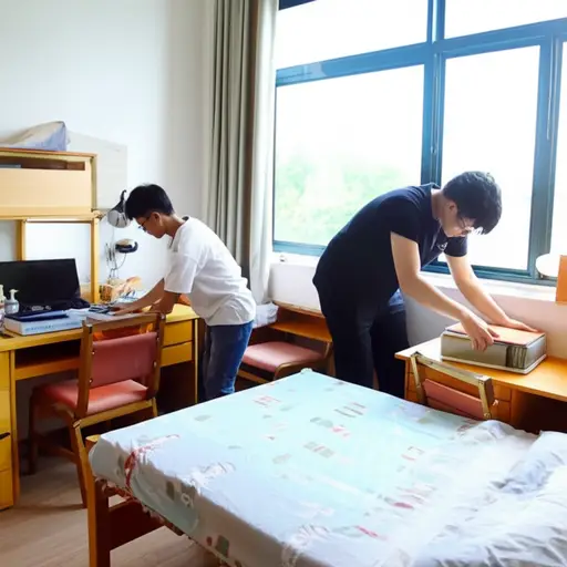 我们大学一年级时是室友。