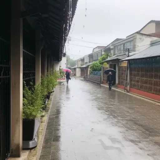 雨下了好几天都没停。