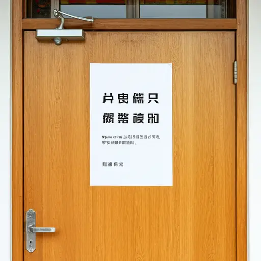 请阅读门上关于学校假期的通知。