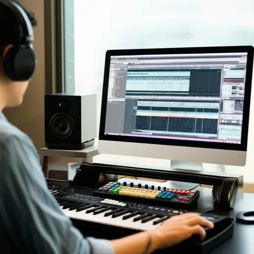 我已经在电脑上创作音乐超过五年了。