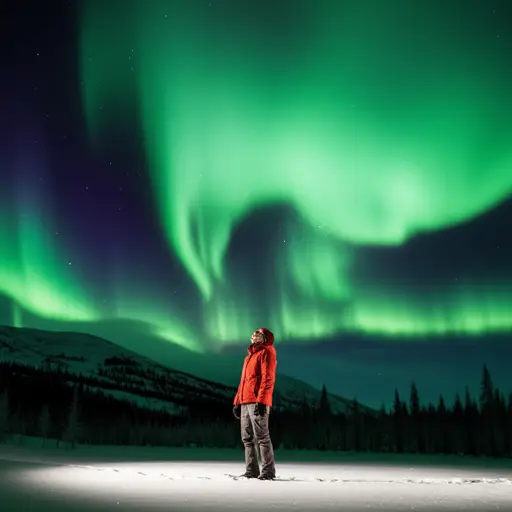 当北极光出现时，我简直不敢相信自己的眼睛。