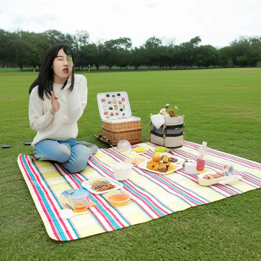 我野餐时总是下雨。