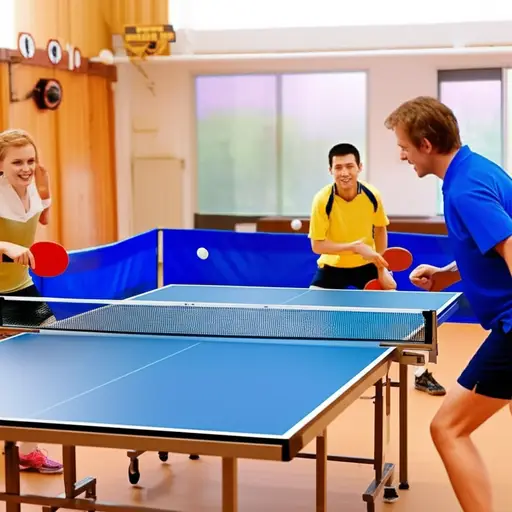 乒乓球是一项有趣的运动。