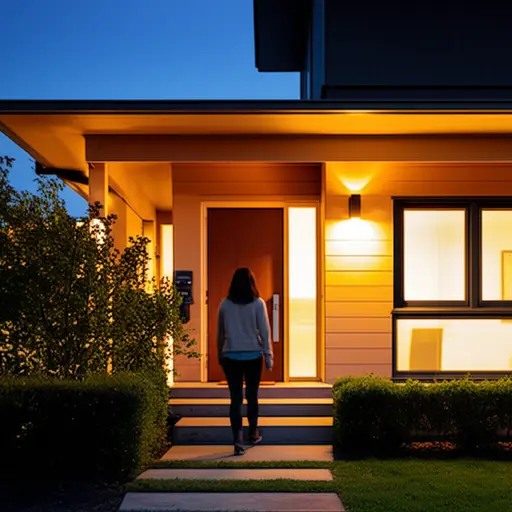 她通常下午六点左右回到家。