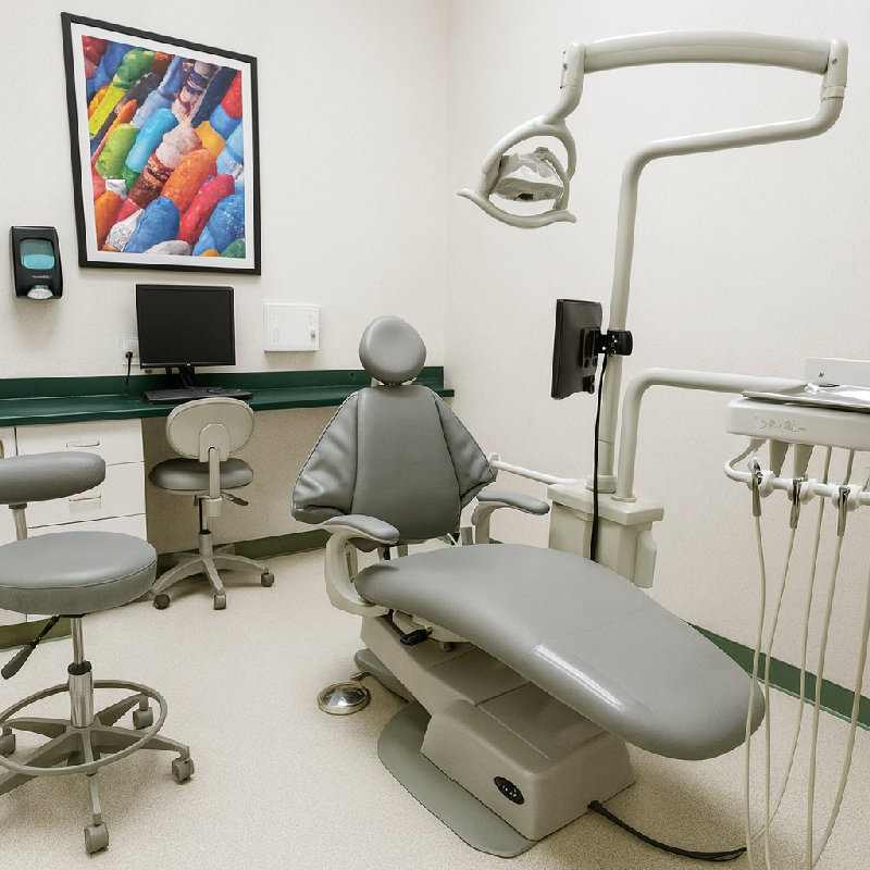 这家牙科诊所提供广泛的服务。