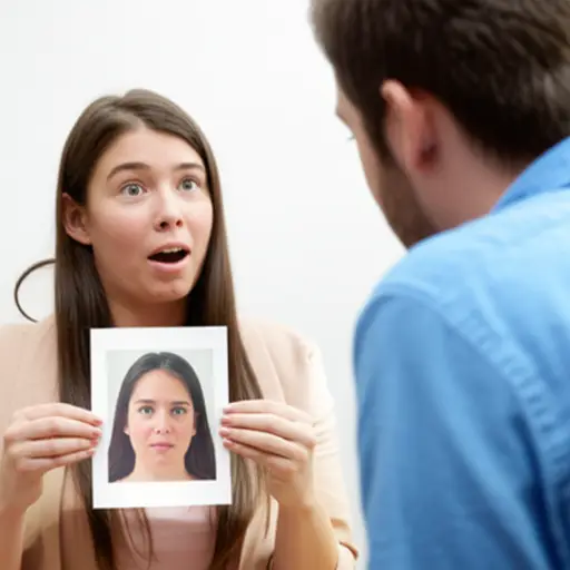 我从她的照片中认出了她。