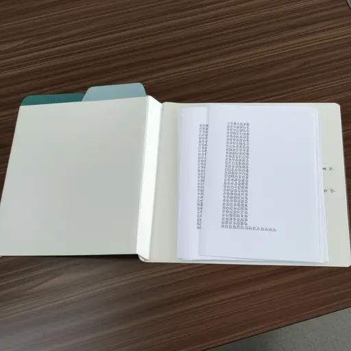 我所有的作业纸都保存在那个文件夹里。