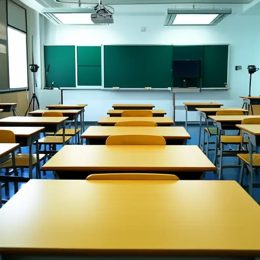 在课堂上，我总是坐在靠近黑板的第一排。