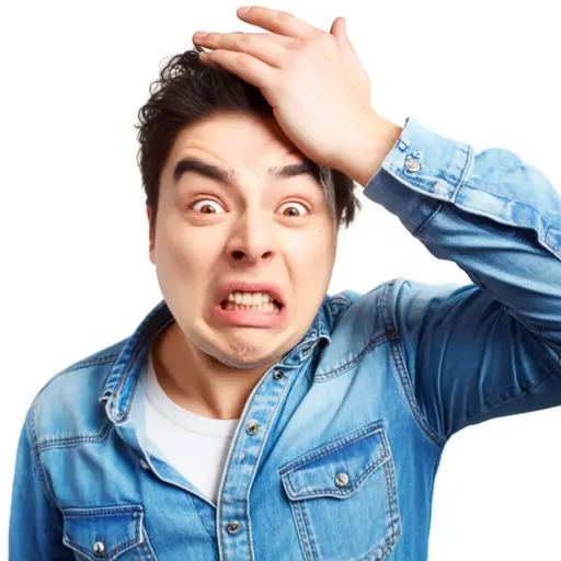 我做了个鬼脸，拍了拍额头。