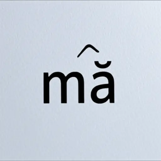 汉语普通话的第三声是通过元音上方的一个先降后升的声调符号来表示的。