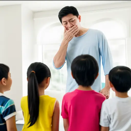 请不要在孩子们面前说脏话。