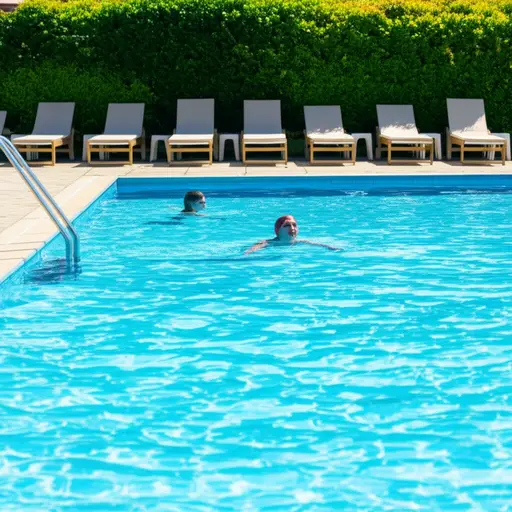 夏天我喜欢去游泳池游泳。