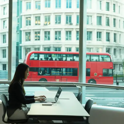 她在伦敦西部工作。