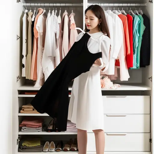 她把她的黑裙子留到特殊场合穿。