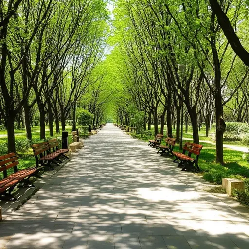 这个公园里没有狗。