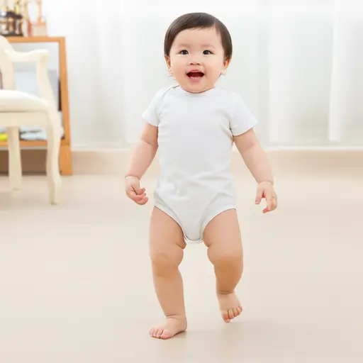 索菲在十一个月大时走出了她的第一步。