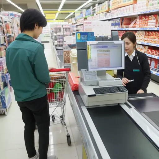 请在收银台为您的物品付款。