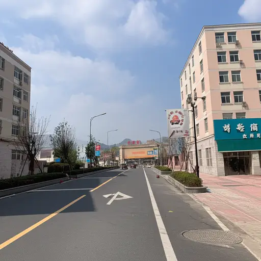 这个小镇只有一家超市和两所学校。