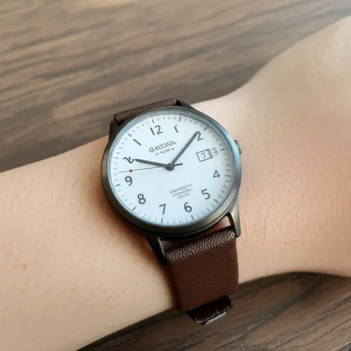 我的手表显示3点钟。