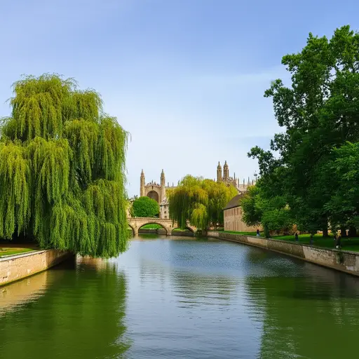 剑桥位于剑河畔。