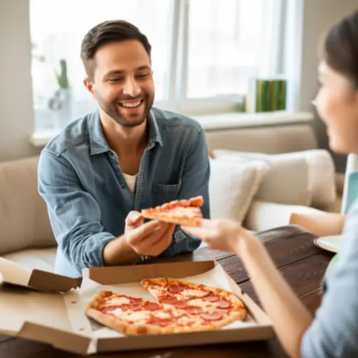 如果你愿意，你可以吃点我的披萨。