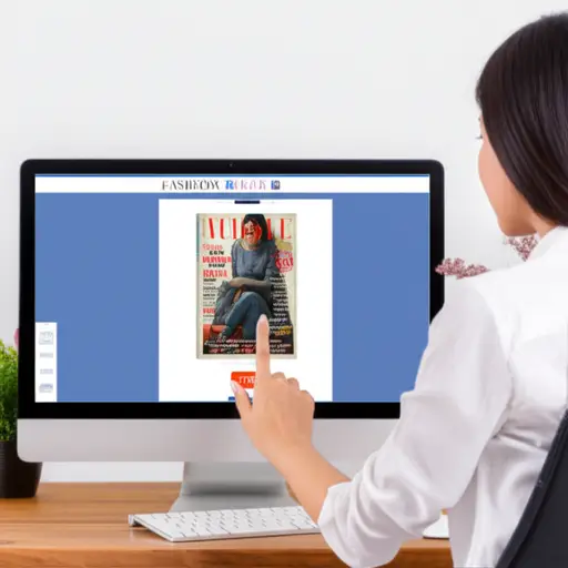 她订购了一本最新的杂志。