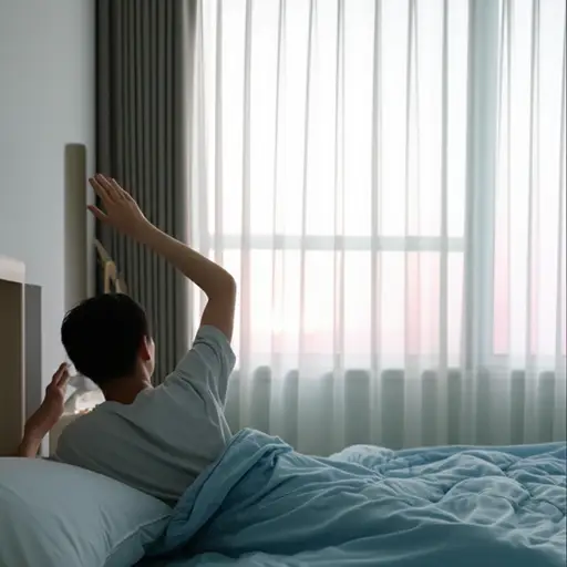 我每天早上起得很早。