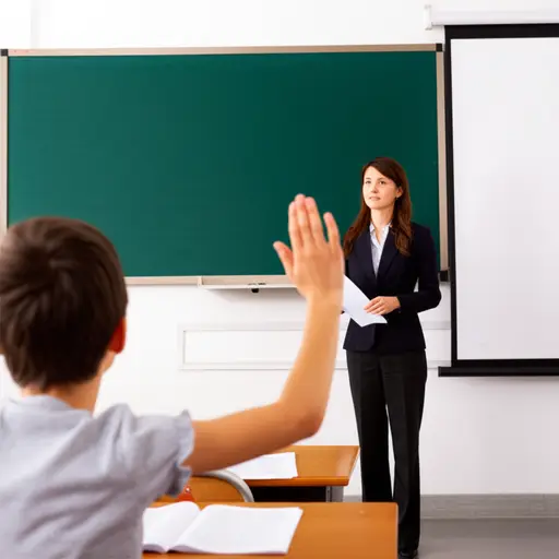 我的老师给我问题，我必须回答。