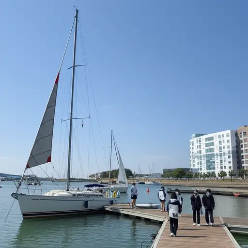 我们学校有帆船课。