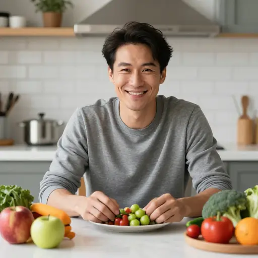 改善的饮食对他的情绪有积极影响。