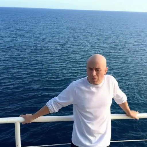 海上航行还算顺利，不过我的朋友晕船了。