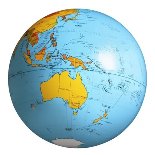 澳大利亚位于南半球。