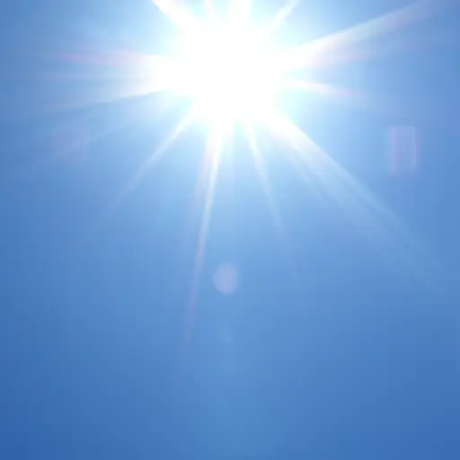 太阳在天空中爬得更高。