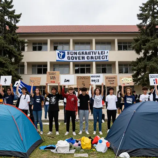 学生们为了展示希腊人民对军政府的反对，占领了他们的学校多日。