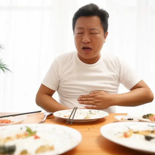 我吃了太多食物。