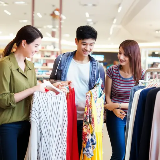 年轻人似乎在衣服上花很多钱。