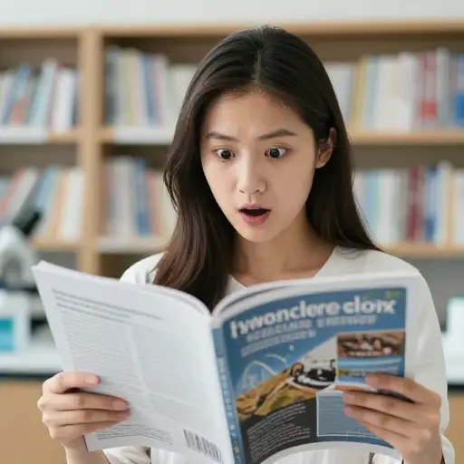她对最新的科学发现非常着迷。