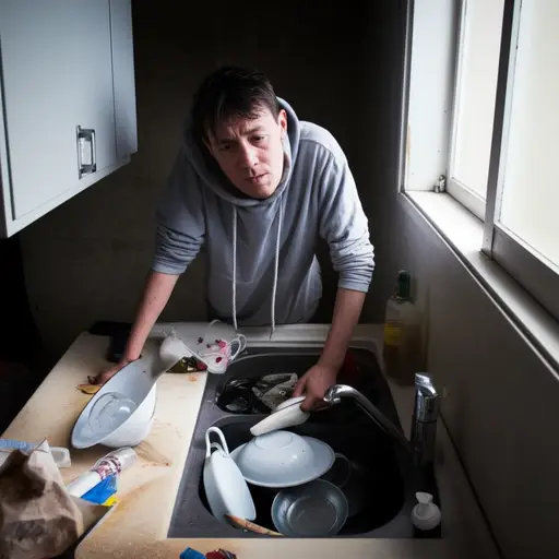 我又被留下洗所有的脏盘子！